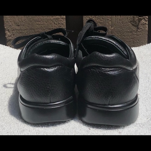 NATURE'S STRIDE Richmond Black Pebbled Leather Therapeutic Oxford Shoes size 10W - Picture 8 of 9